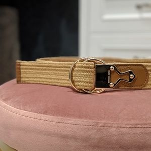 Michael Kors Straw Stretch Belt